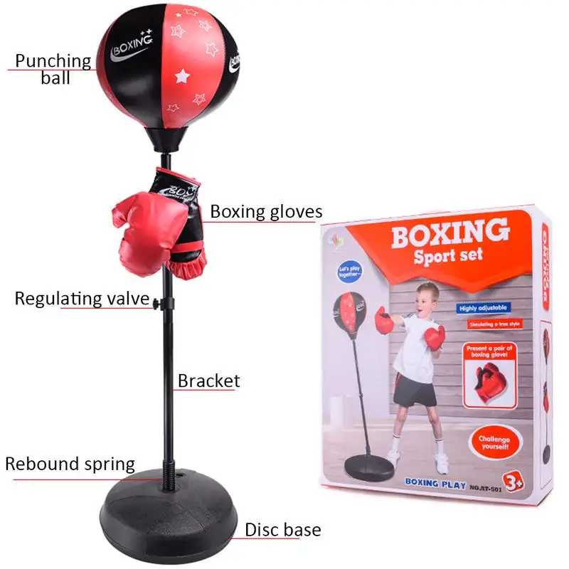 Teen Fitness Freestanding Reflex Punching Bag Boxing Reflex Ball