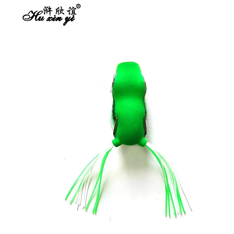 HXY 3PCS 45CM Soft Tube Bait Fishing Lures Frog Lure Treble High Hooks Topwater Ray Frog Artificial Soft Cork Bait Fishing Tack