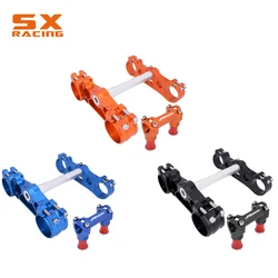 Motorcycle New Triple Tree Clamps Steering Stem And Bar Mount For SX SXF XCF XCW XCFW EXC EXCF 125 150 250 350 450 525 530 13-19