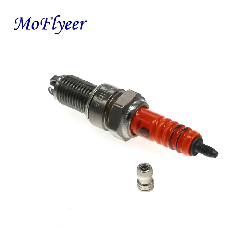 MoFlyeer Motorcycle Spark Plug for D8TC  150cc 200cc 250cc Pit Dirt Bike ATV Quad Motard Moped Buggy Scooter Motocross