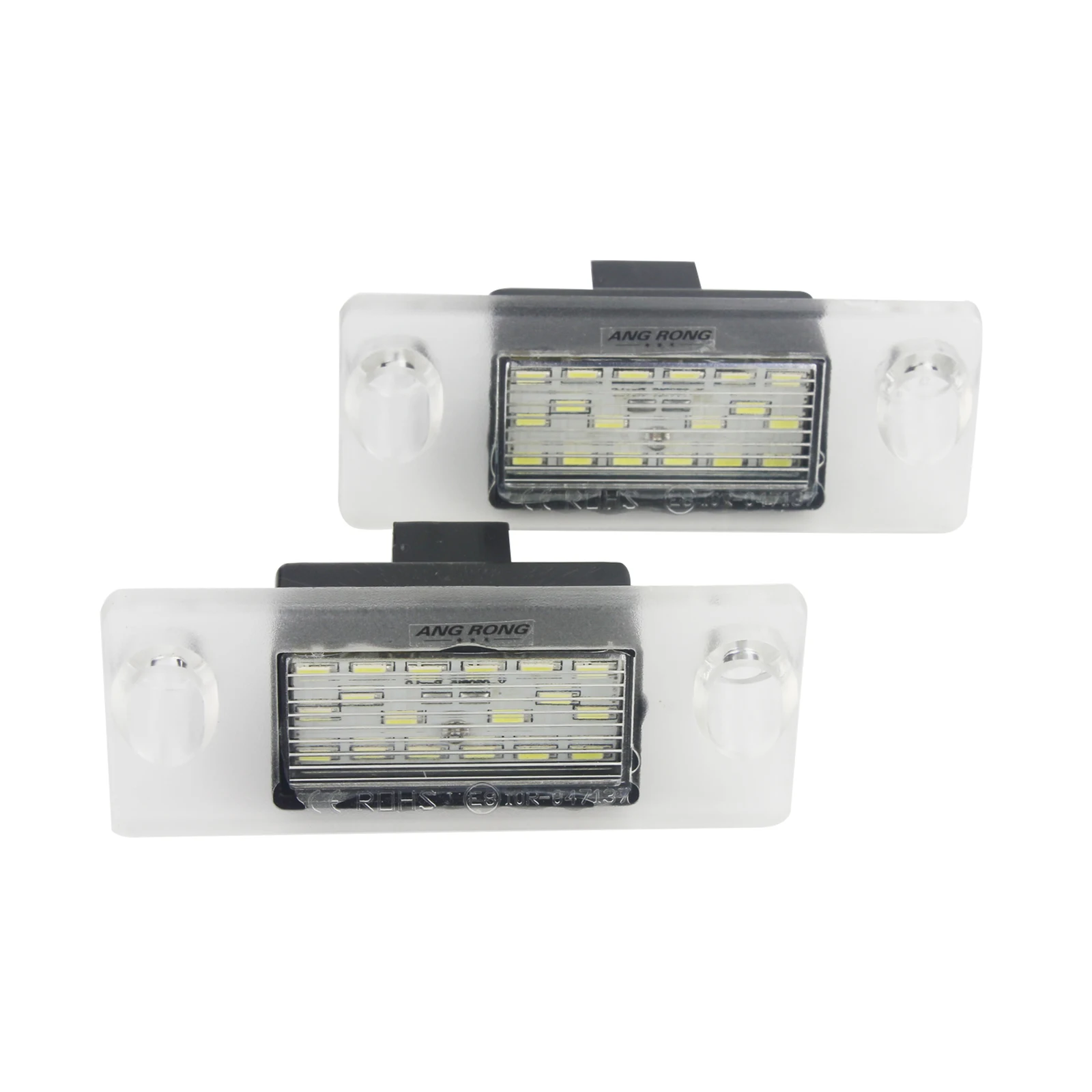 ANGRONG 2x White Canbus LED License Number Plate Light Lamps Canbus For Audi A4 B5 1995-2001