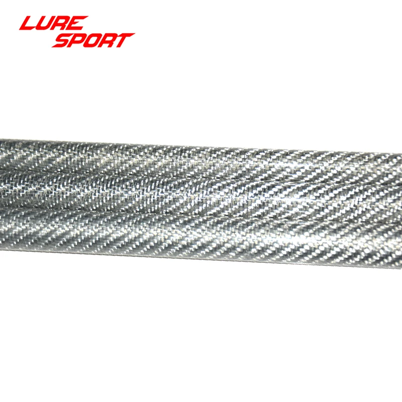 LureSport Silver woven carbon tube Rod building component Fishing Rod Blank Pole Repair DIY Accessories