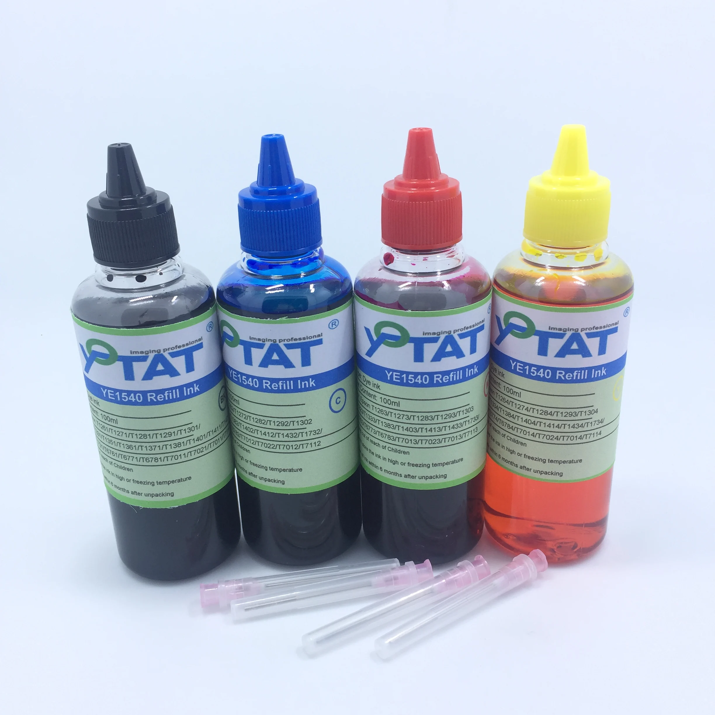 

YOTAT Refill Dye Ink Compatible for Epson T1261 T1271 T1281 T1291 T1301 T1321 T1331 T1351 T1361 T1371 T1381 T1401 T1411