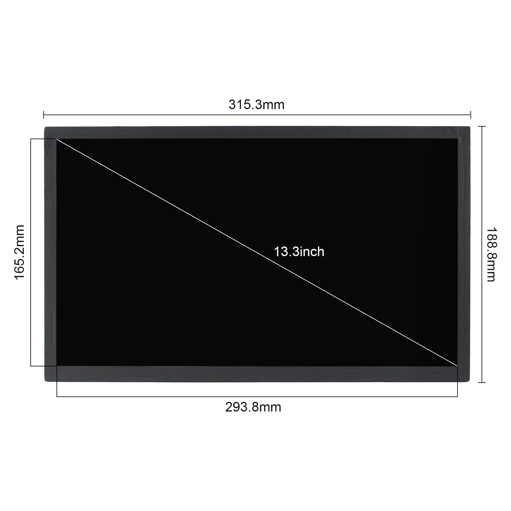 13.3inch 2560X1440 IPS LCD Screen NV133QHM-A51