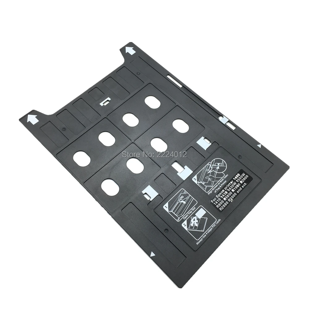 2019 Plastic Inkjet PVC ID Card Printing Tray for Epson 1400 1410 1430 1430W 1500W R800 R1800 R1900 R2000 R2880 R3000 P400 P600