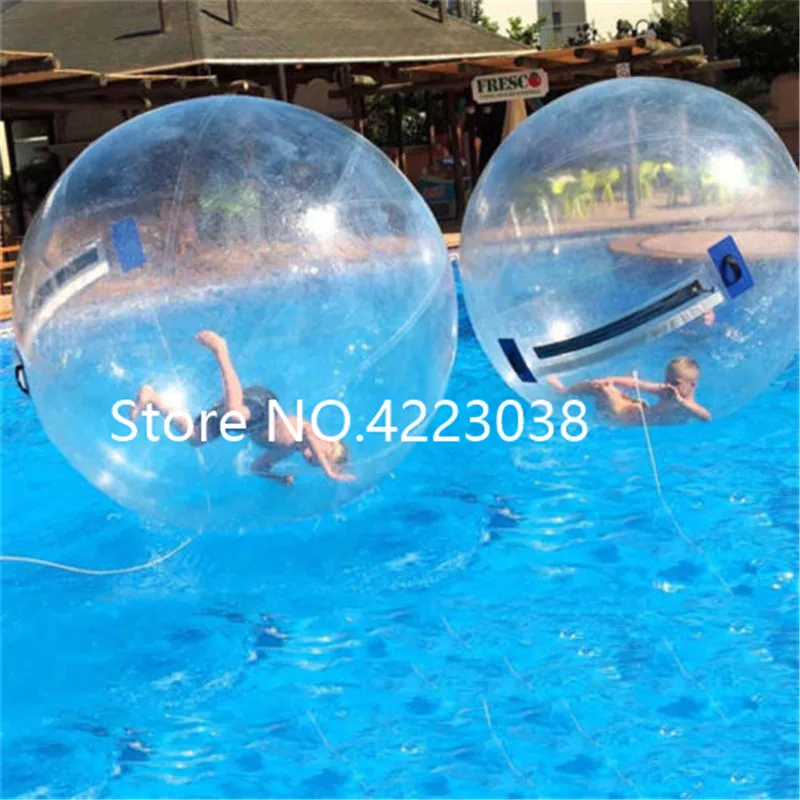 Boule d'eau gonflable transparente de 2m pour piscine, livraison gratuite