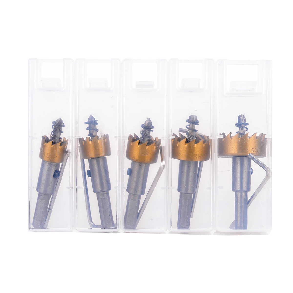 5 Stks/set Hss Gatenzaag Boren Set Rvs Metalen Legering Cutter Tool 16-30Mm