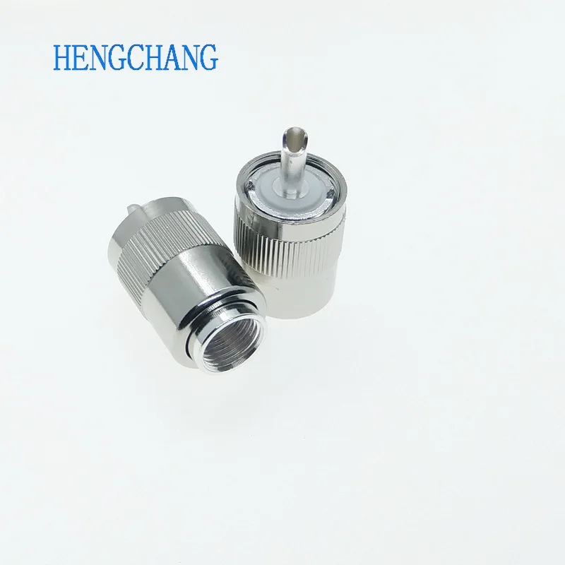 2pcs UHF Male PL259 connector for RG8 RG165 RG214 LMR400 50-7 Coaxial Cable M RF Connector