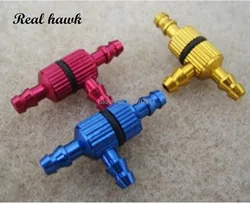 1pcs 3 Color Big 3 Way Three-Way T Type Fuel Jointer with Fuel Filter D8xd3.2xL28 for RC Gas Airplane