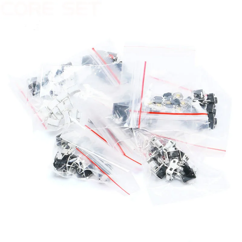 120pcs=12 Type  Tactile Push Button Touch Switch Remote Keys Button Microswitch Hot Sale