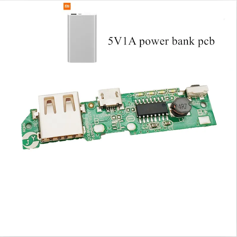 Power Bank Pcb Board Charger Step Up Boost Module For Mobile Phone 18650 Battery DIY 5v1a