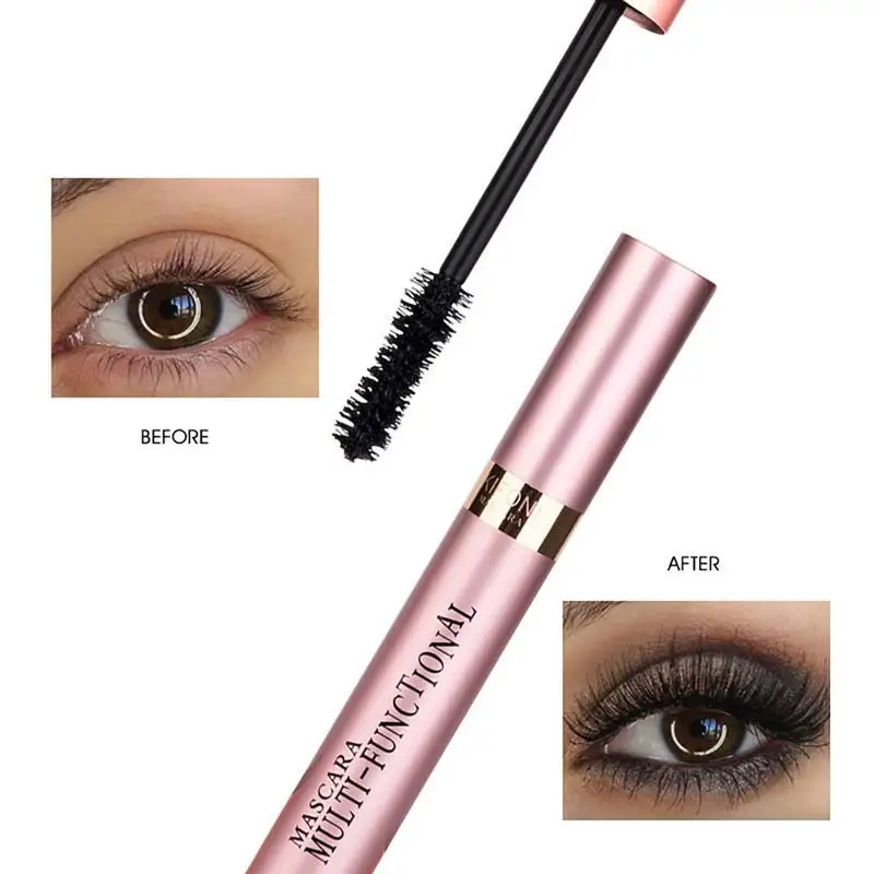 1Pc Kifoni 15Ml 4D Zijde Fiber Lash Mascara Waterproof Mascara Wimper Extension Black Dikke Verlenging Wimpers Cosmetica