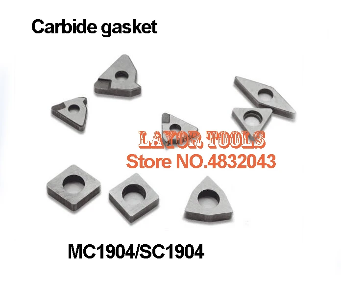 10PCS MS1904 Hard alloy Shim turning tool holder accessories,Suitable for MSSNR/MSDNN/MSRNR/MSKNR/MSBNR,INSERT IS SNMG1906