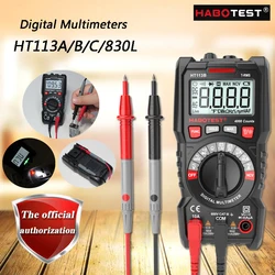 HABOTEST HT113A/113B/113C/830L Digital multimeter; small true RMS digital multimeter, NCV/battery test LCD backlight/Live test