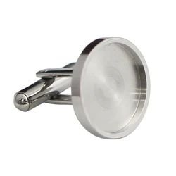 Beadsnice Stainless Steel Cufflinks Men Blank Cufflink Base Personalized Wedding Gift 28862