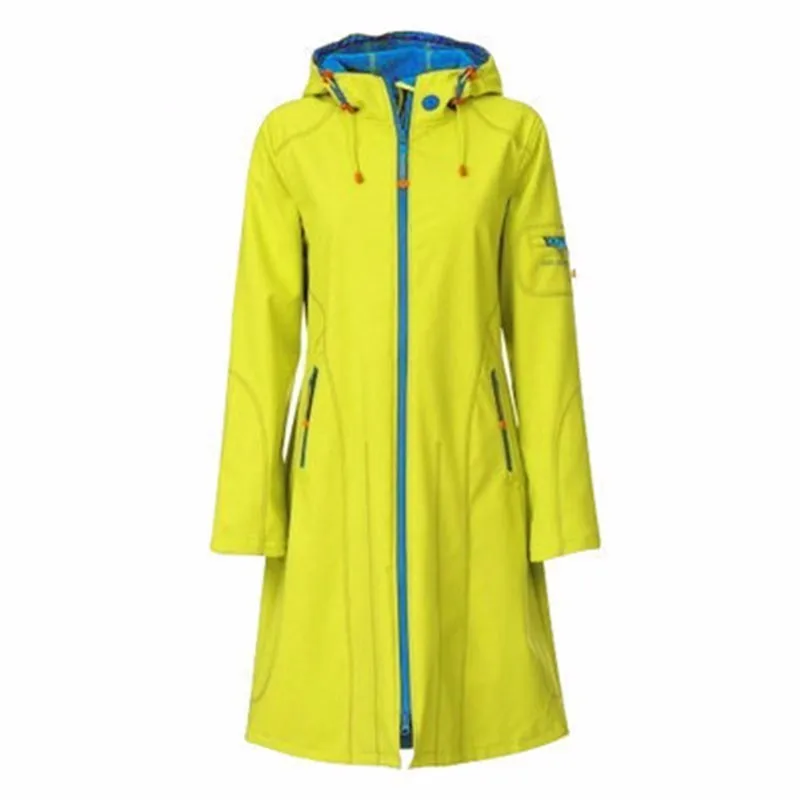 Giacca softshell sottile da donna con squalo Giacca a vento impermeabile Abiti da auto-coltivazione Aumenta il campeggio per escursioni all\'aperto