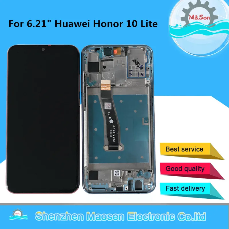 

Original M&Sen 6.21" For Huawei Honor 10 Lite HRY-LX1/LX2 HRY-L21 LCD Display Screen+Touch Panel Digitizer Frame For Honor 10i