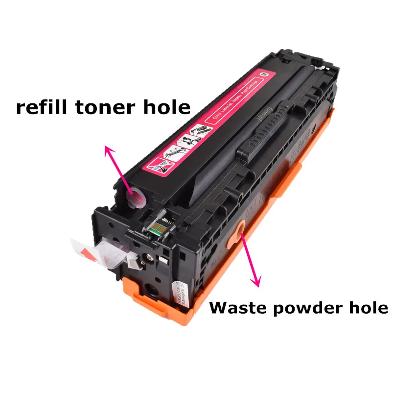 Imagem -02 - Cartucho de Toner Compatível com hp Laser Jet Pro Cf210a Cf211a Cf212a Cf213a 131a 200 Cores M251nw M276n M276nw Impressora