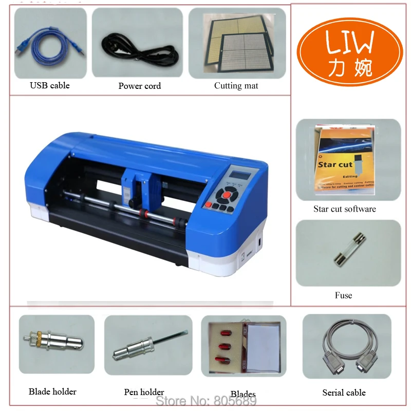 Latest cutting plotter 2019 colorful design A3 cutter