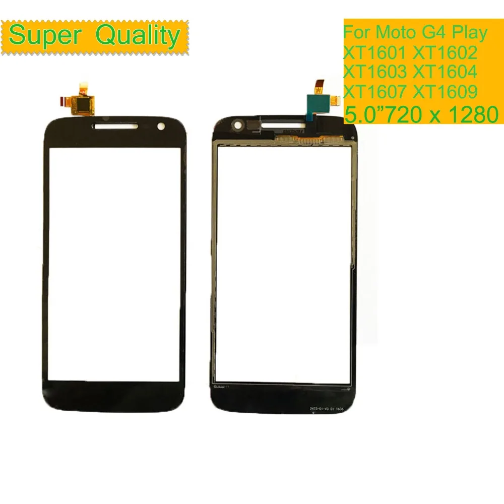 10Pcs/Lot For Motorola Moto G4 Play XT1601 XT1602 XT1603 XT1604 Touch Screen Digitizer Front Panel Sensor