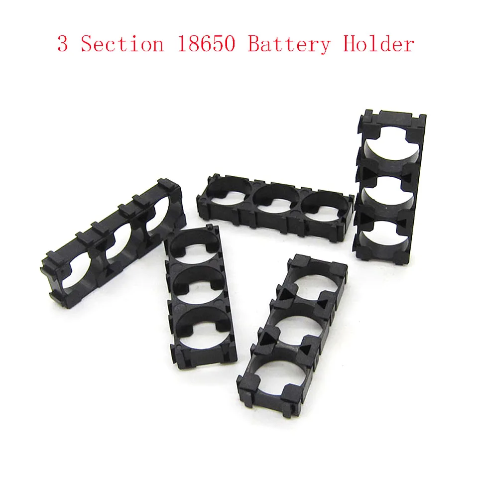 1Pcs 1*3 Cell 18650 Batteries Spacer Radiating Shell Plastic Heat Holder Bracket 1x3 18650 Bracket