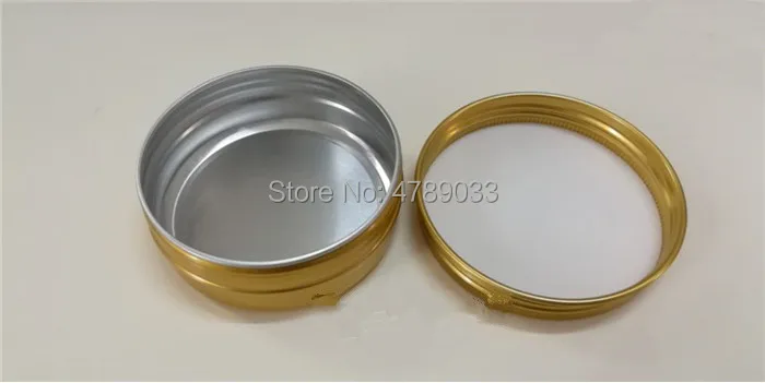 10/30/50pcs Aluminum Jar 30g 50g 60g 80g 100g 150g Metal Cream Jar, Gold Aluminum Tin, Metal Threaded Cosmetic Container