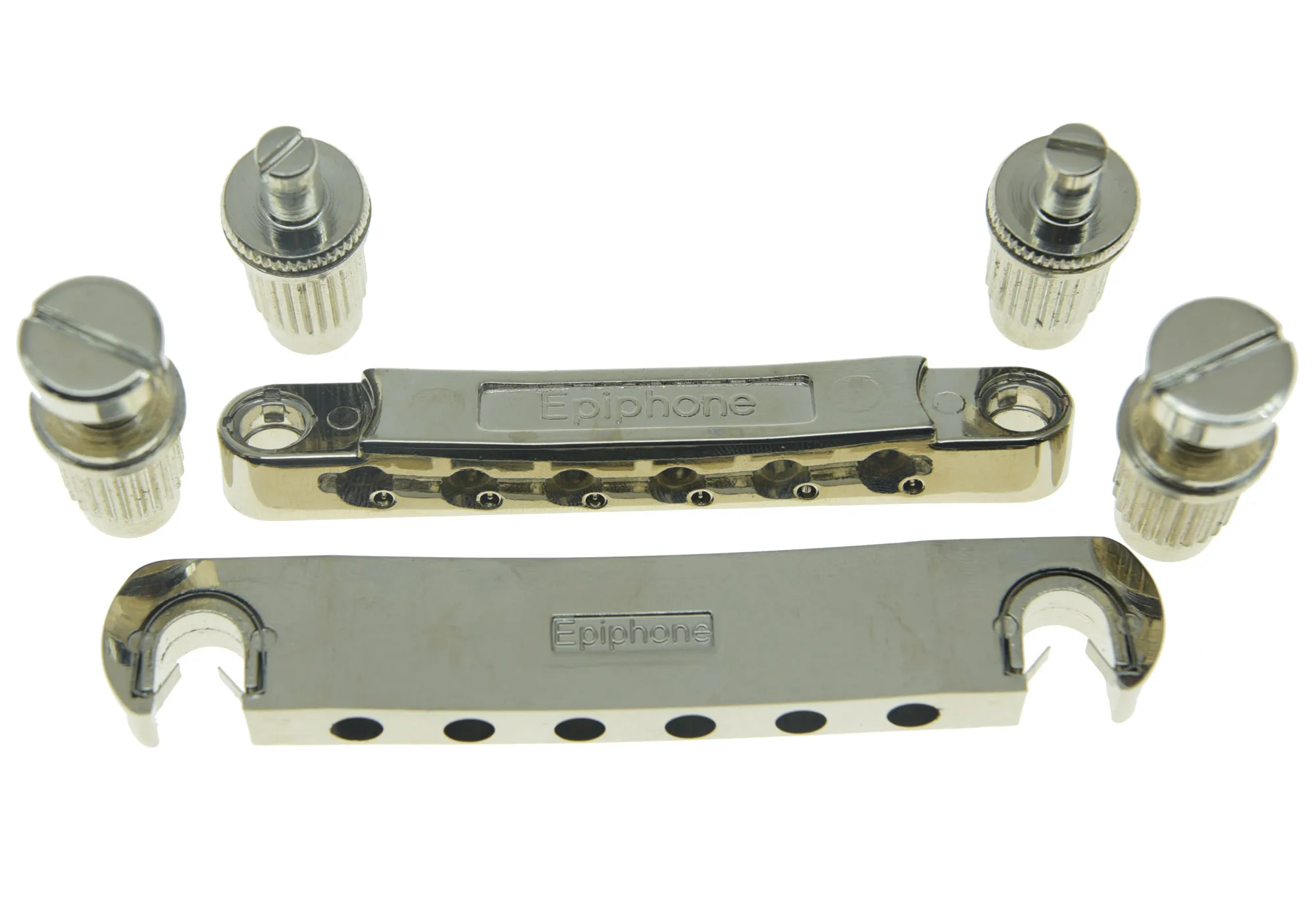 Genuine Epi LP Guitar Tune-O-Matic Bridge and Tailpiece Electric Guitar Bridge Set Hot Selling Chrome/Nickel Fits Epiphone