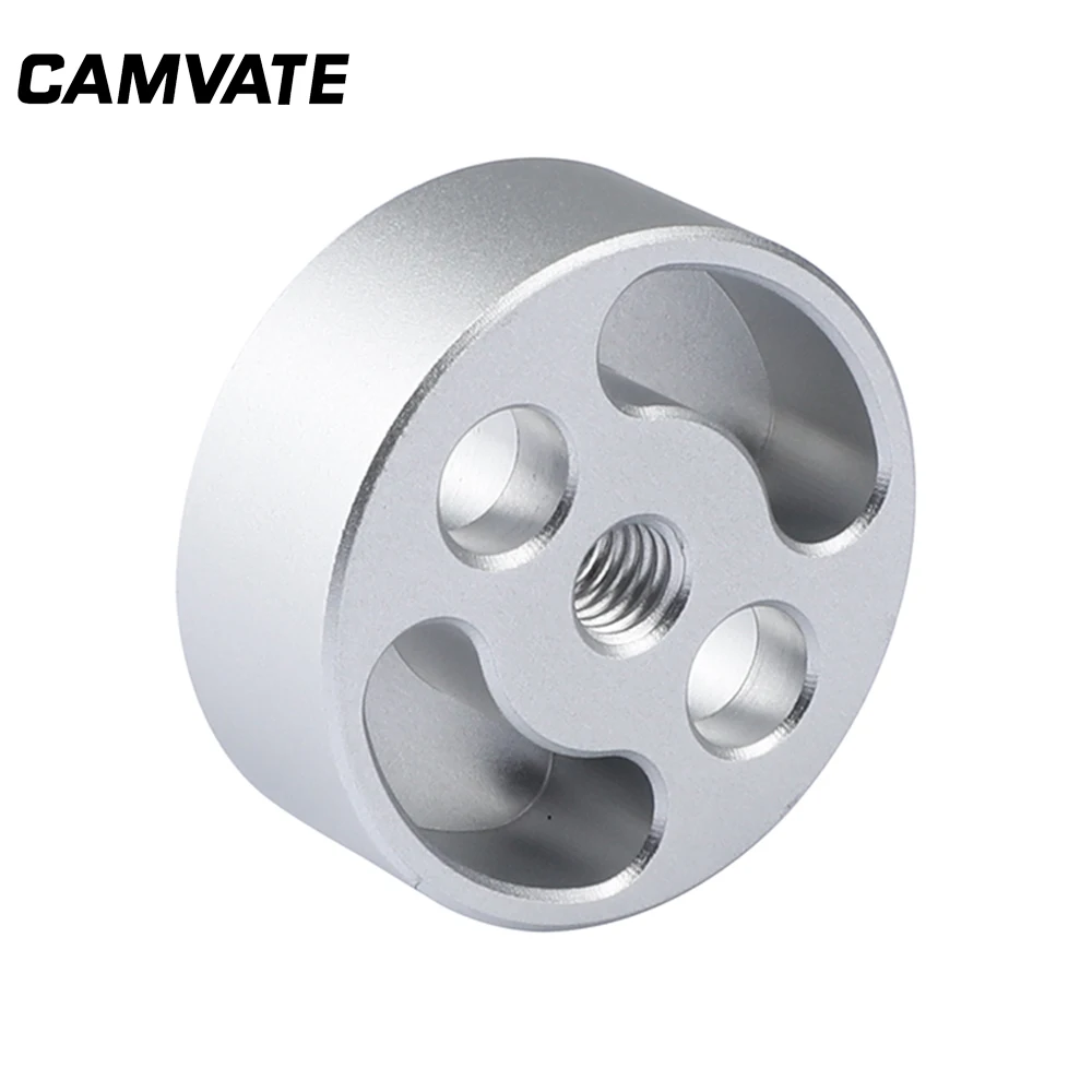 مهايئ تركيب آري روزيت قياسي من CAMVATE بخيوط أنثوية M6 بمسمار تركيب 1/4 بوصة-20 لأي تركيب من أري روزيت