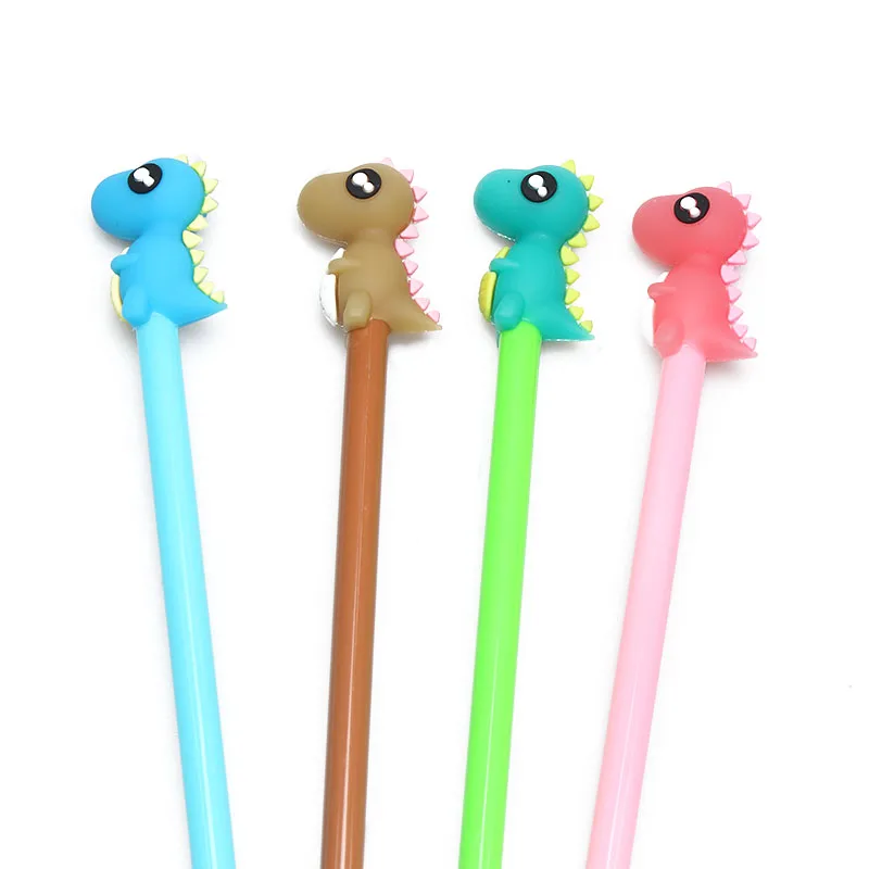 Ellen Brook 1 Pieces Korean Fashion Stationery Cute Kawaii Candy Color Dinosaur Pen Advertising Gel Pen School Office Supplies