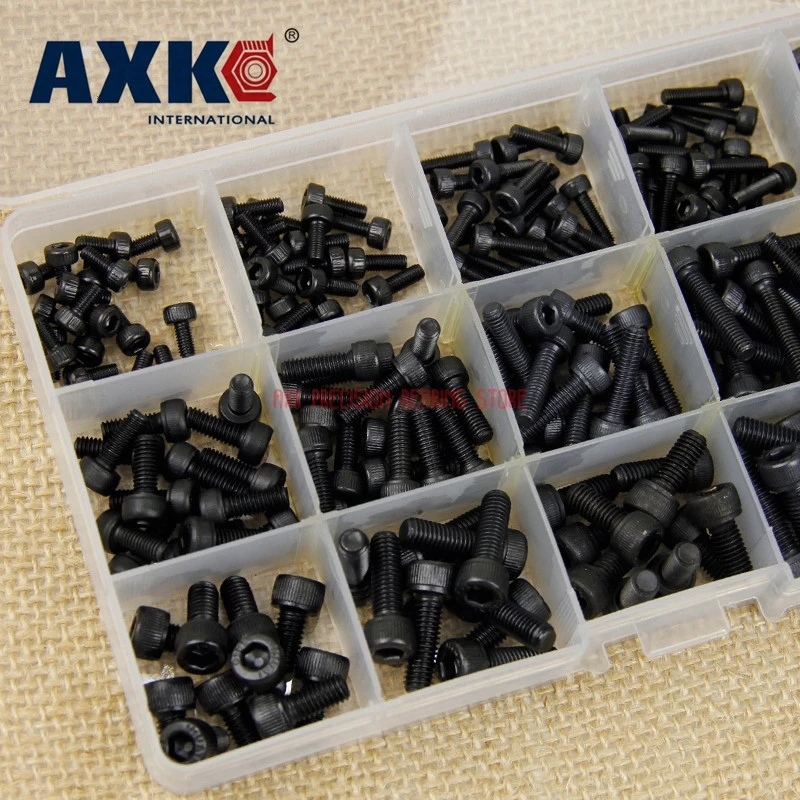 2023 Special Offer Sale Screws For Wood Screws Drywall 225pcs 12.9 Black High-strength Socket Head Cap Screw Set M3 M4 M5