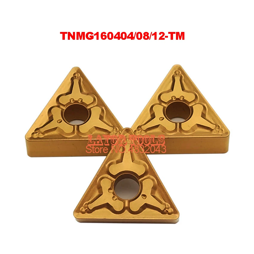 10 قطعة TNMG160404/TNMG160408 TM كربيد CNC إدراجات ، مخرطة أداة ، تنطبق على تصنيع الفولاذ ، إدراج MTQNR/MTJNR ، جيدة ارتداء المقاومة