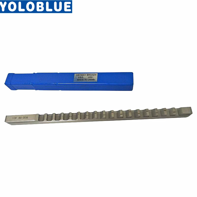 1/2 D Push-Type Keyway Broach นิ้วขนาด HSS ตัดเครื่องมือสำหรับเครื่อง CNC มีด