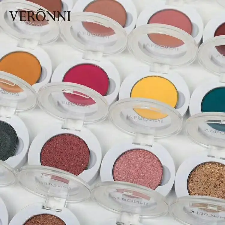 

VERONNI mashed potato eye shadow pressed powder single color palette matte shimmer glitter colors 240pcs/lot DHL Free