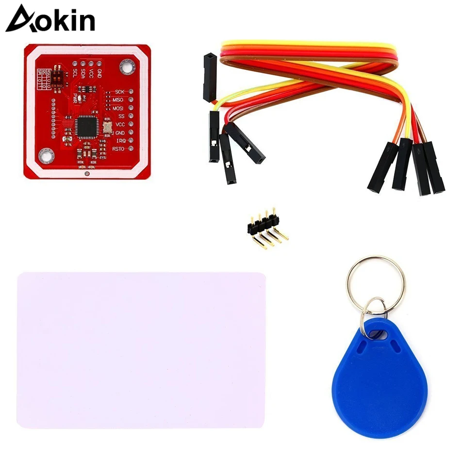 REES52 PN532 NFC NXP RFID Module V3 Kit Near Field Communication Reader I2C SPI HSU with S50 White Card Key Card for Arduino