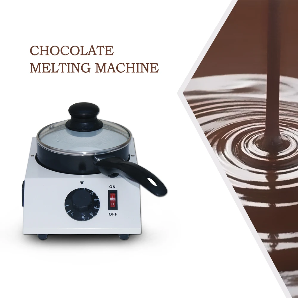 ITOP 40W Mini Electric Chocolate Cheese Melting Machine Ceramic Non-Stick Pot Tempering Cylinder Melter Pan (1 Melting Pot)