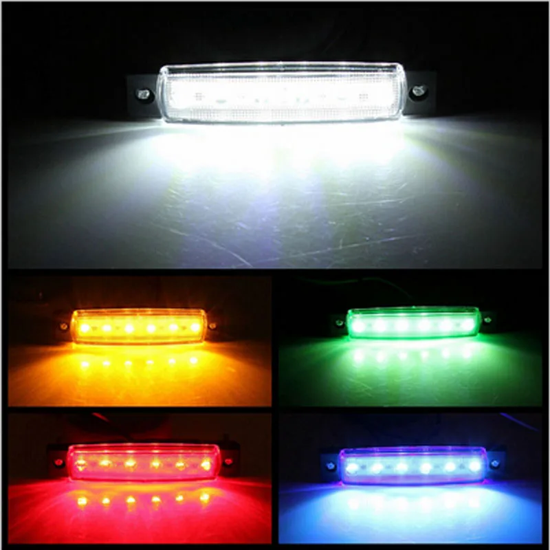 1Pcs Car External LED Signal Indicator Lights 24V Bus Truck Lorry Side Marker Indicator Light Trailer Rear Warning Lamp