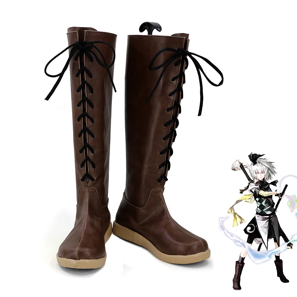 TouHou Project Youmu Konpaku, zapatos de Cosplay, botas para mujer