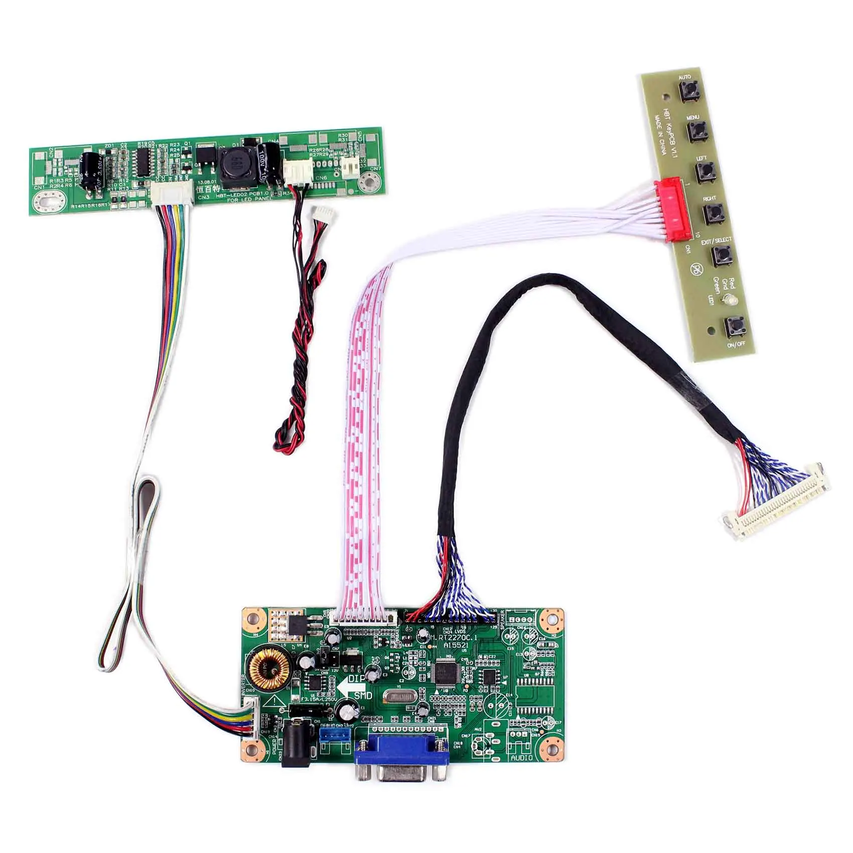 VGA LCD Board Work for LVDS Interface LCD Screen Work With 17inch 19inch  M170ETN01.1 M170ETN01.3 M190ETN01.0 G190ETN01.0 LCD