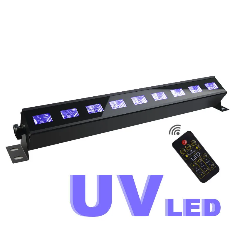 

Remote Control UV Violet 9Led Bar Laser Projection Lighting Party Club Disco Light For Christmas Indoor Stage Effect Lights