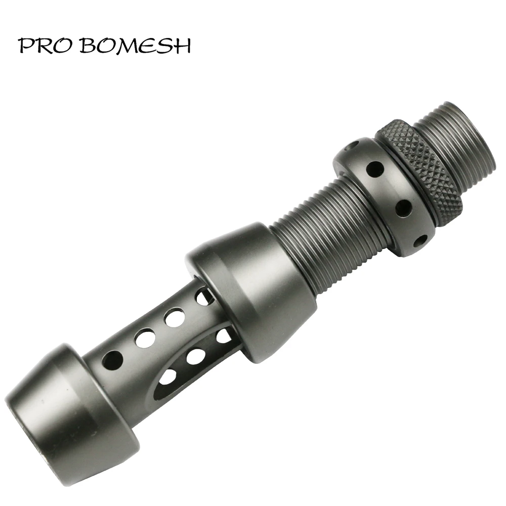 

Pro Bomesh 1pcs 73.4g 18# All Metal Spinning Reel Seat Surf Rod Carp Rod Boat Rod Reel Seat DIY Fishing Reel Seat Gunsmoke Color