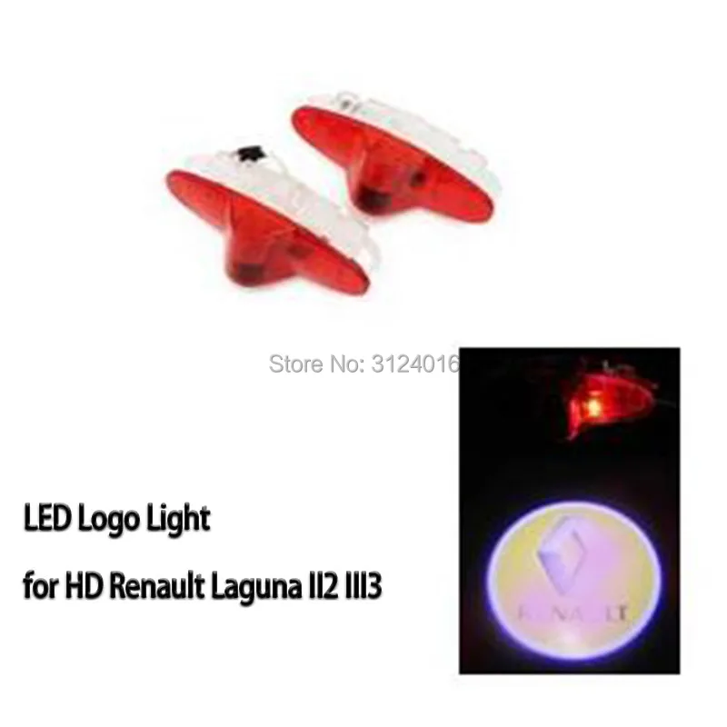 2PC X  LED door Logo light for Renault Magane Laguna Latitude Talisman Wireless Laser Courtesy Lamp