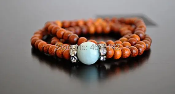 Multilayer 108 Wood Beads Bracelet Tibetan Buddhist Mala Buddha Charm Rosary Bracelet Yoga Wooden For Women Men Jewelry