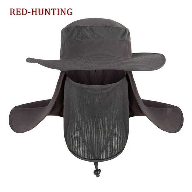 2022 Outdoor UV Protection Face Neck Flap Sun fishing hat Mask Headband Fishing equipment Fishing Sun Rain Anti-mosquito Hat