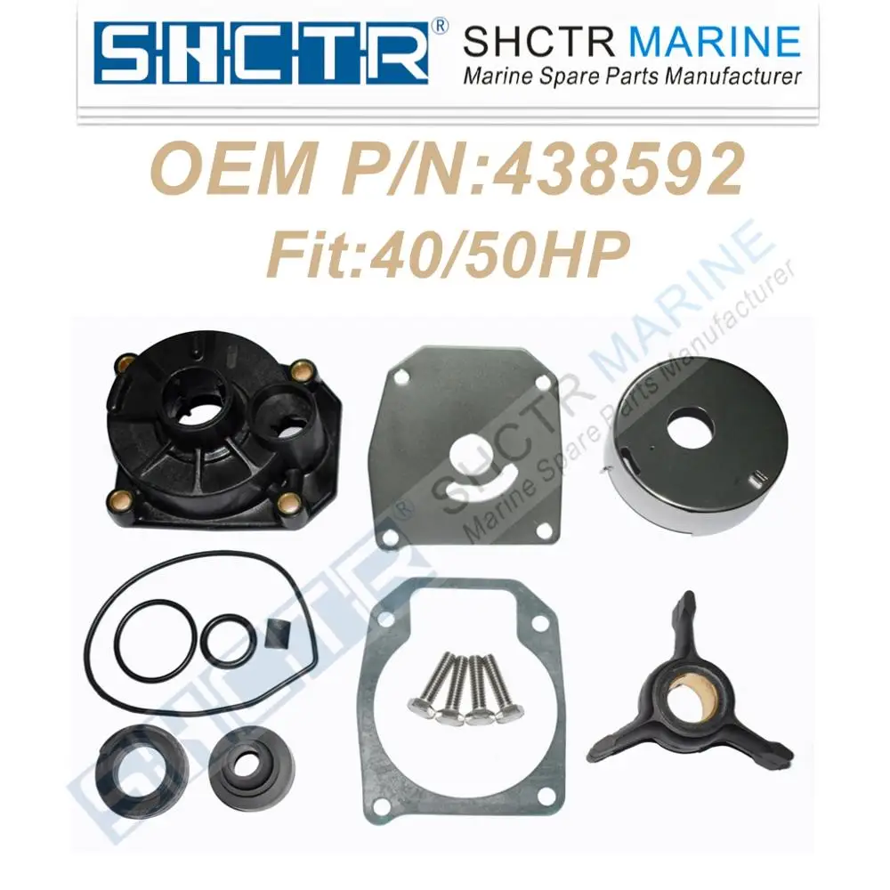 SHCTR Water Pump Repair Kit for 438592,18-3454,40/50HP