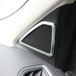 My Good Car Interior Car Horn Circle Chrome Trim Sticker Audio Circle Stickers for Ford KUGA Escape 2013 2014 2015
