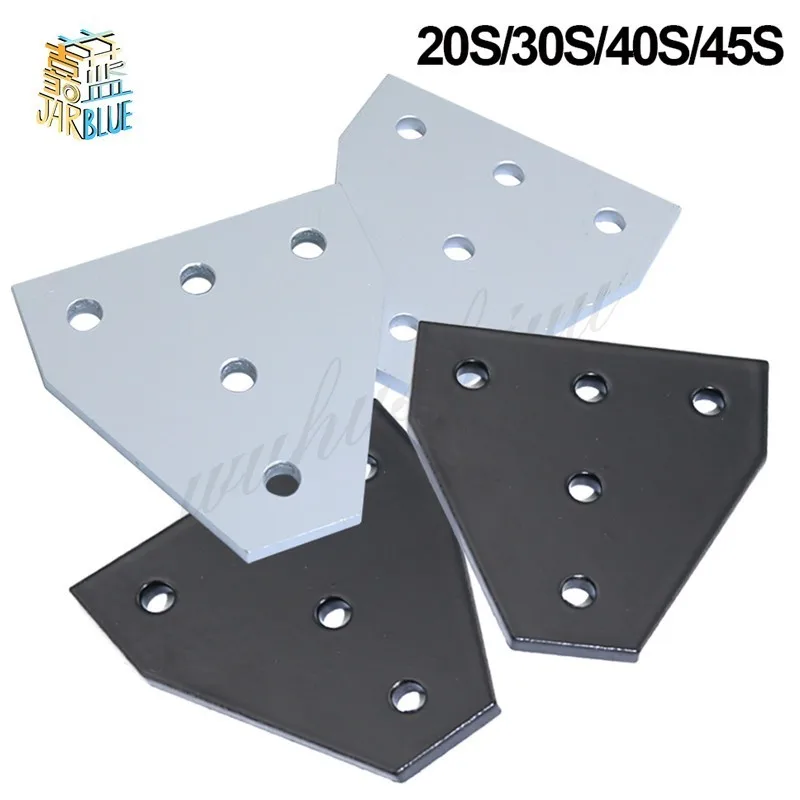 

Strong Corner Angle Bracket Connection Joint Strip Board for Aluminum Profile 2020 3030 4040 4545 with 5 holes