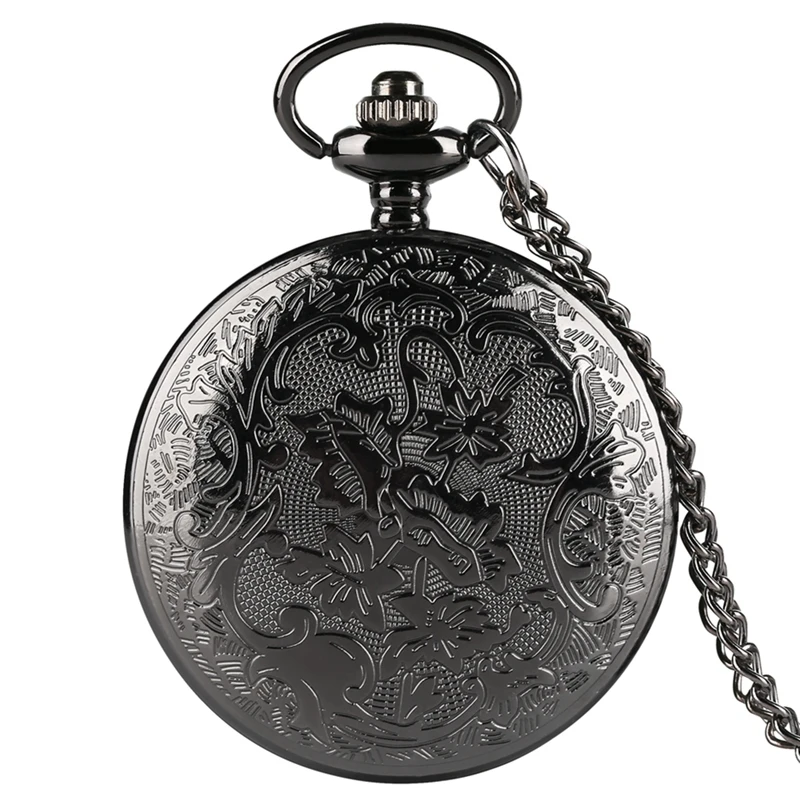 MARVEL Venom Retro Long Tongue Design  Pendant Pocket Watch Anime Comics Black Steampunk Necklace Pendant Cosplay Gifts for Fans