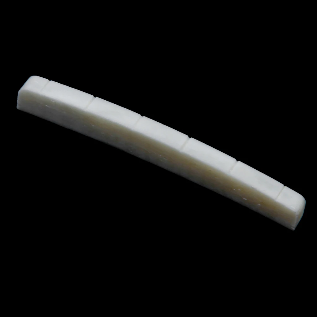 10x  Curved Slotted Guitar Bone for Fender    Electric Guitar Bridge Saddle Nut