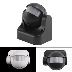 180 degree Auto PIR Motion Sensor Detector Switch 110V/AC-240V/AC Security Lighting Lamp Switch for Garden Outdoor white / black