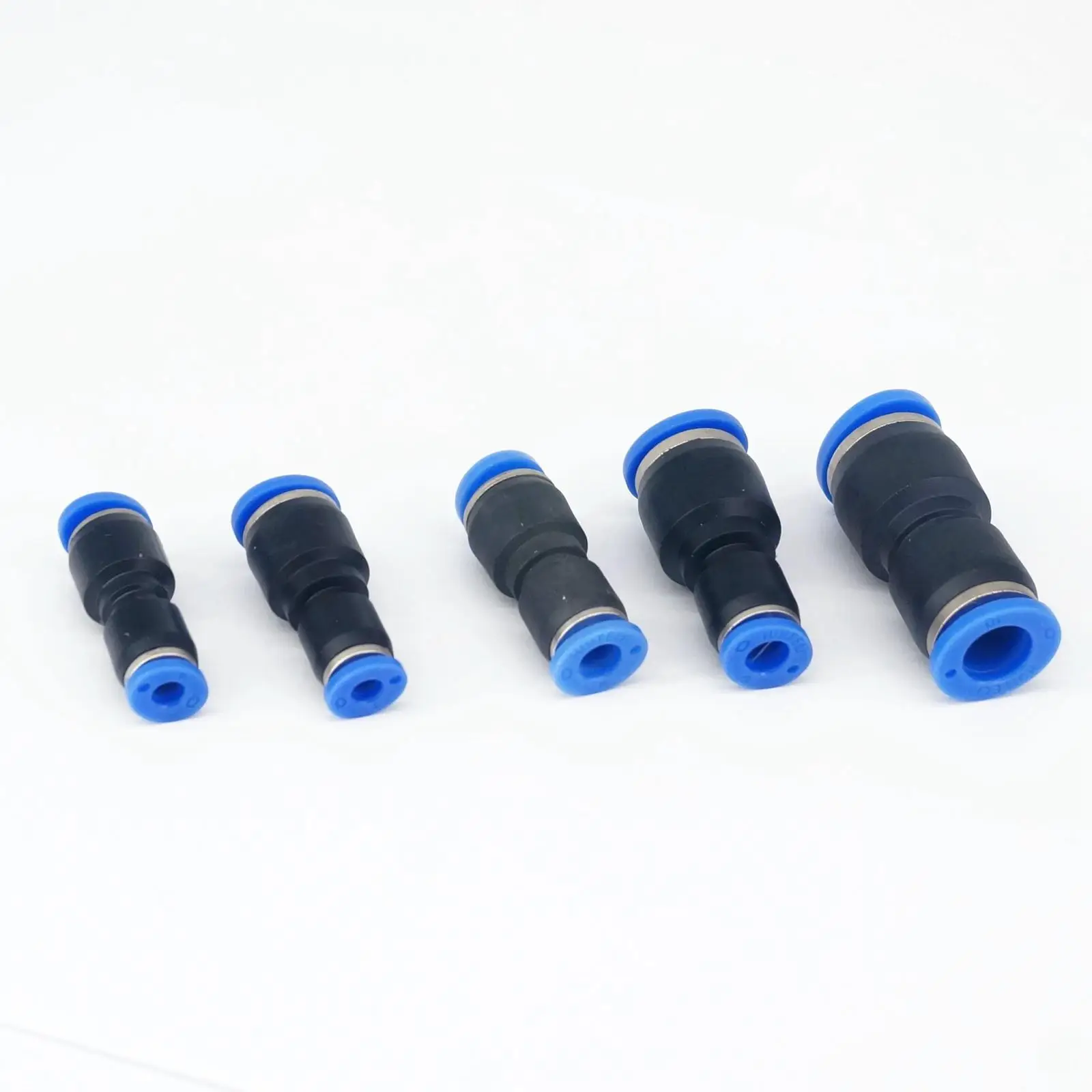 10pcs Fit Tube O/D 4-6/6-8/8-4/10-6/10-8/12-8/12-10/16-12mm Reducing Pneumatic Pushfit Reducer Connector Fitting